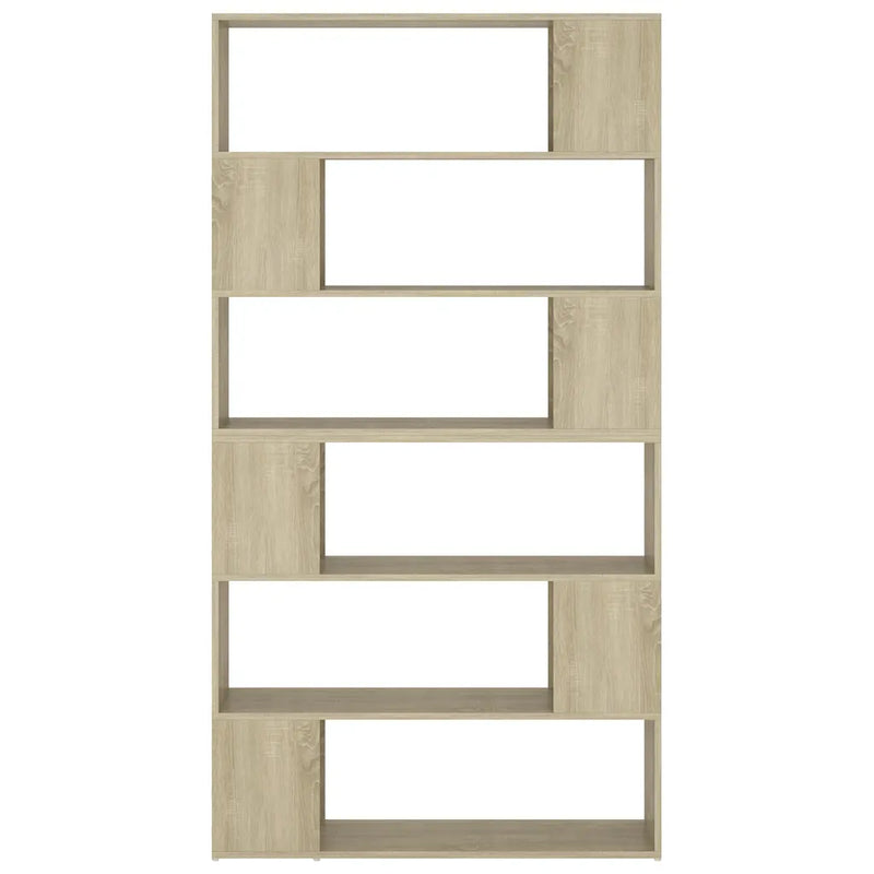 Book Cabinet Room Divider Sonoma Oak 100x24x188 cm