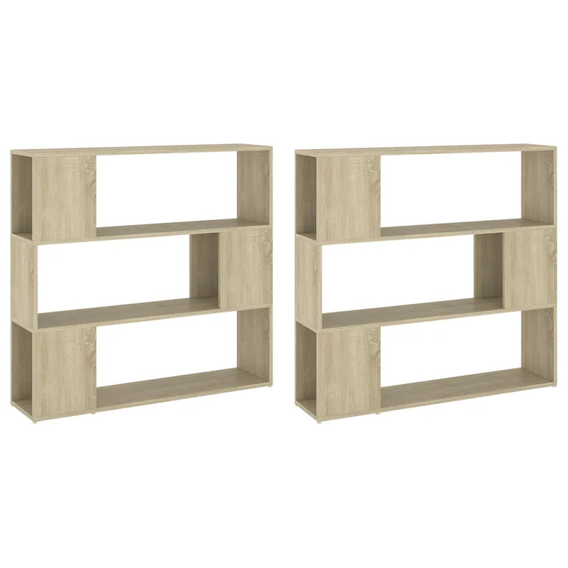 Book Cabinet Room Divider Sonoma Oak 100x24x188 cm