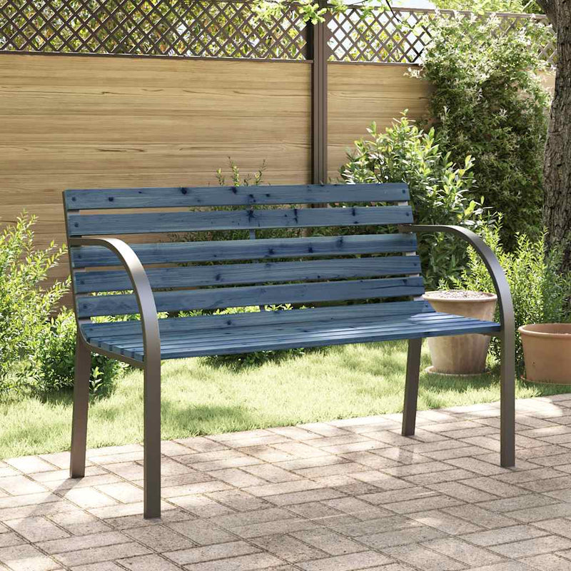vidaXL Children Garden Bench 81 cm Solid Wood Chinese Fir Grey