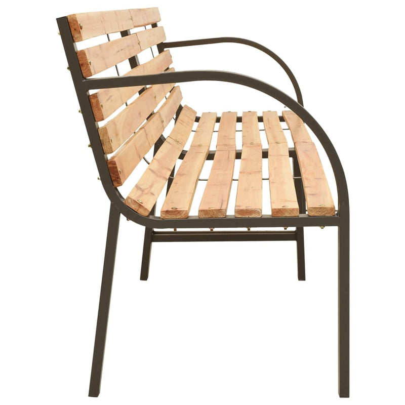 vidaXL Twin Garden Bench 241 cm Solid Wood Chinese Fir