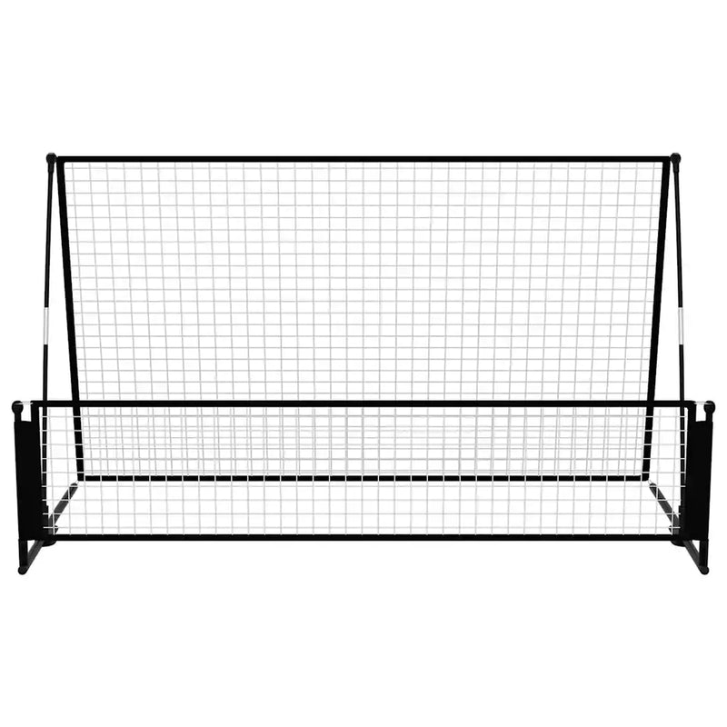 2 in 1 Soccer Rebounder Football Goal 202x104x120 cm Steel