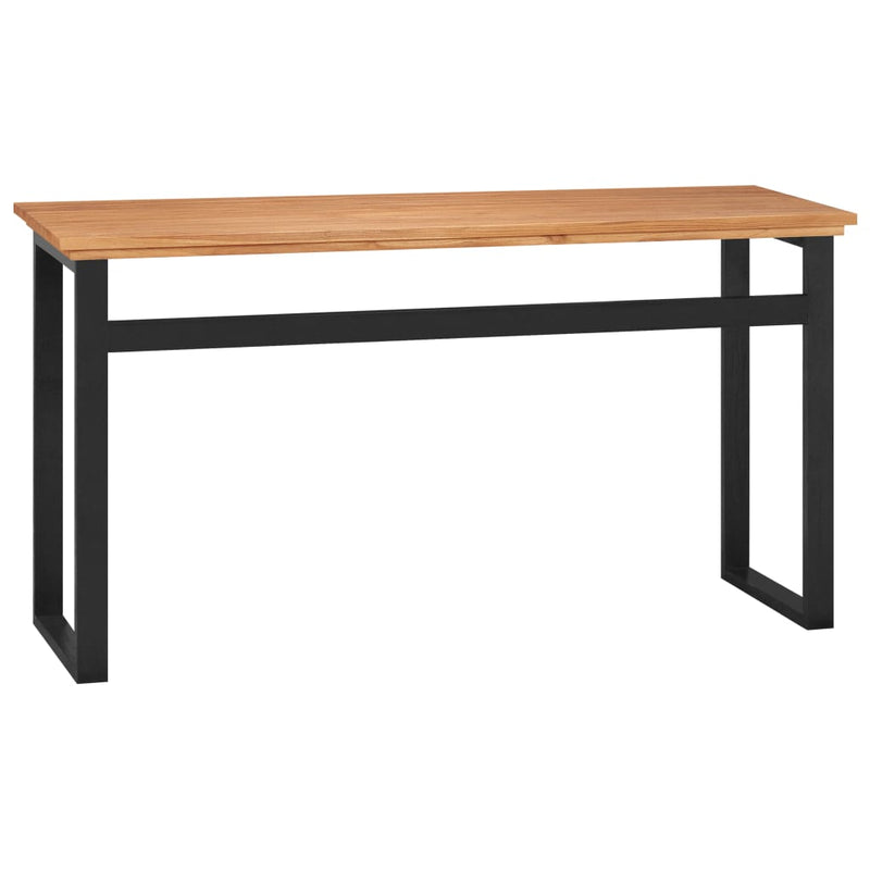 vidaXL Desk 120x45x75 cm Solid Wood Teak