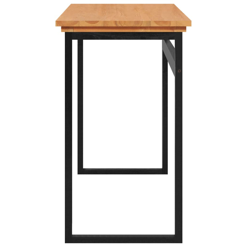 vidaXL Desk 120x45x75 cm Solid Wood Teak