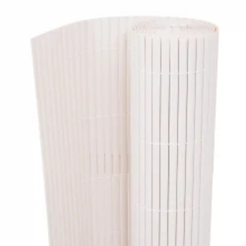 Double-Sided Garden Fence 90x400 cm White