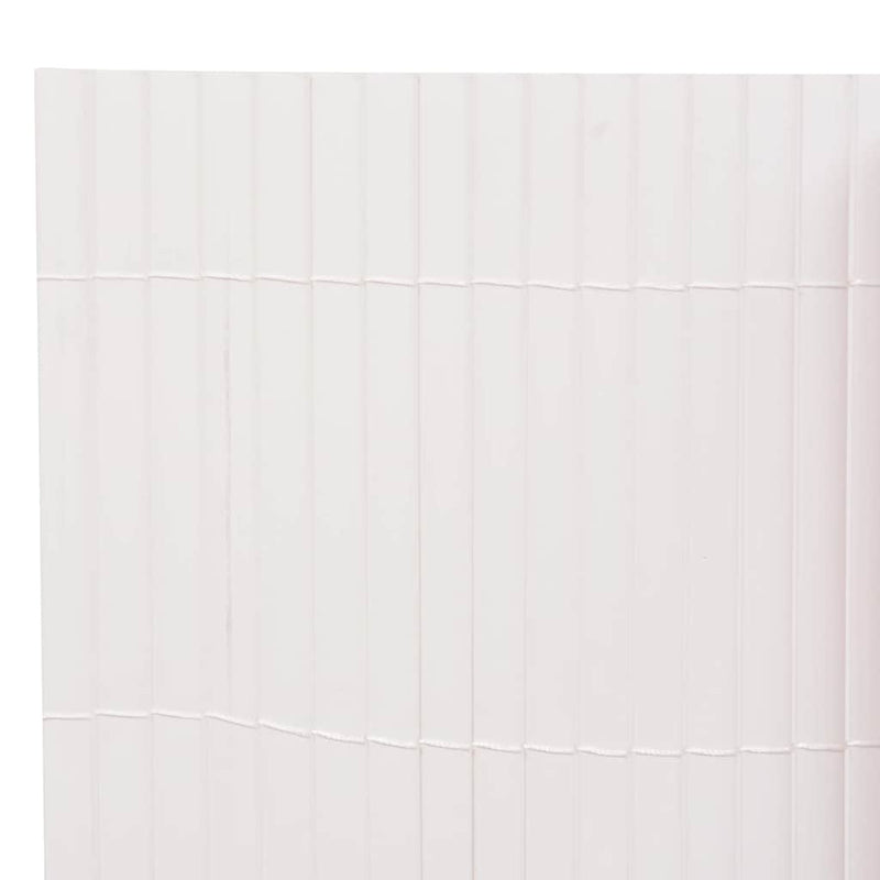 Double-Sided Garden Fence 110x400 cm White