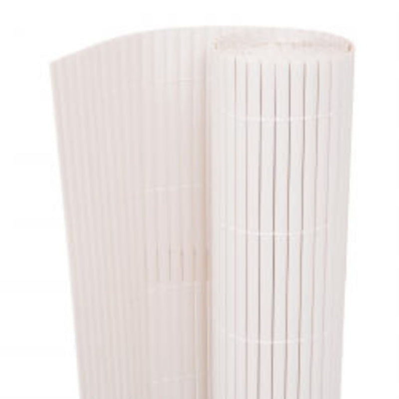 Double-Sided Garden Fence 110x500 cm White