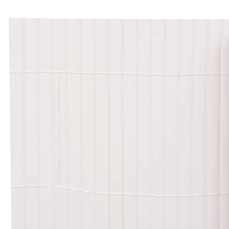 Double-Sided Garden Fence 110x500 cm White
