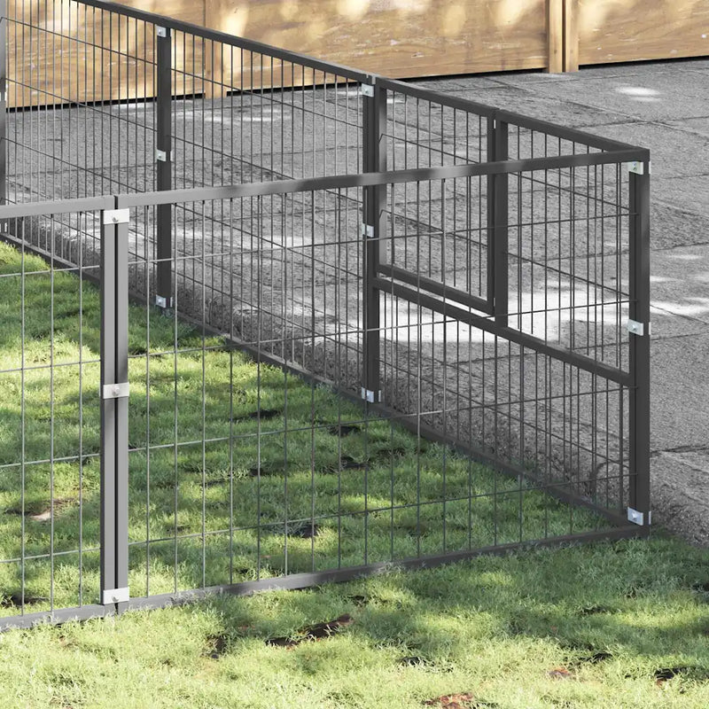 Dog Kennel Silver 48 m² Steel