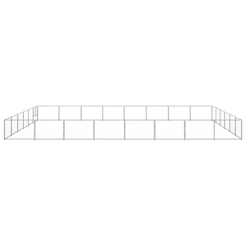 Dog Kennel Silver 48 m² Steel