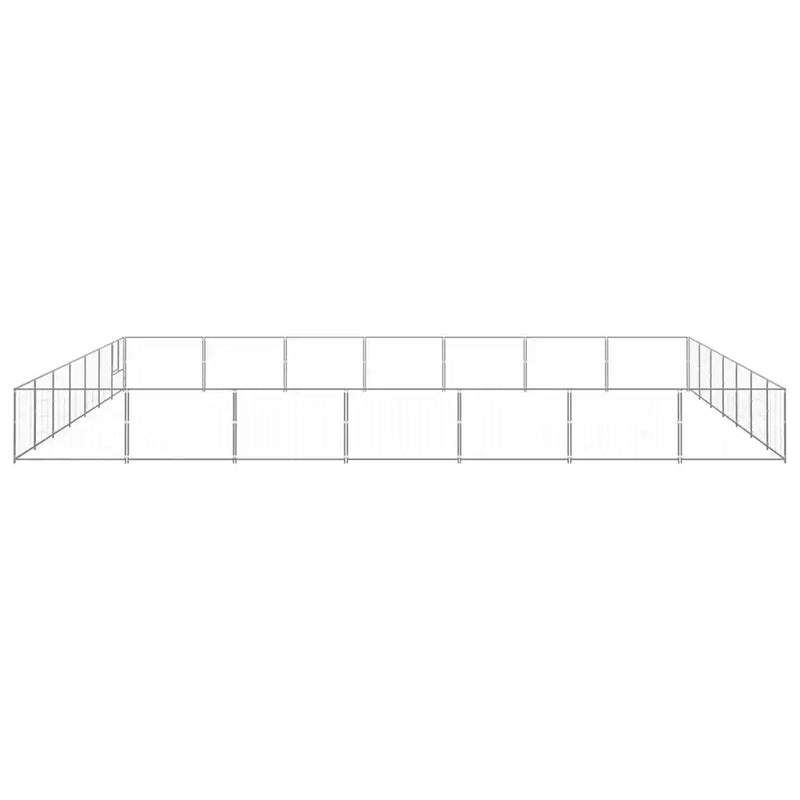 Dog Kennel Silver 49 m² Steel