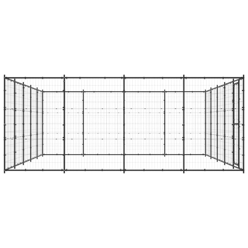 Outdoor Dog Kennel Steel 24.2 m²