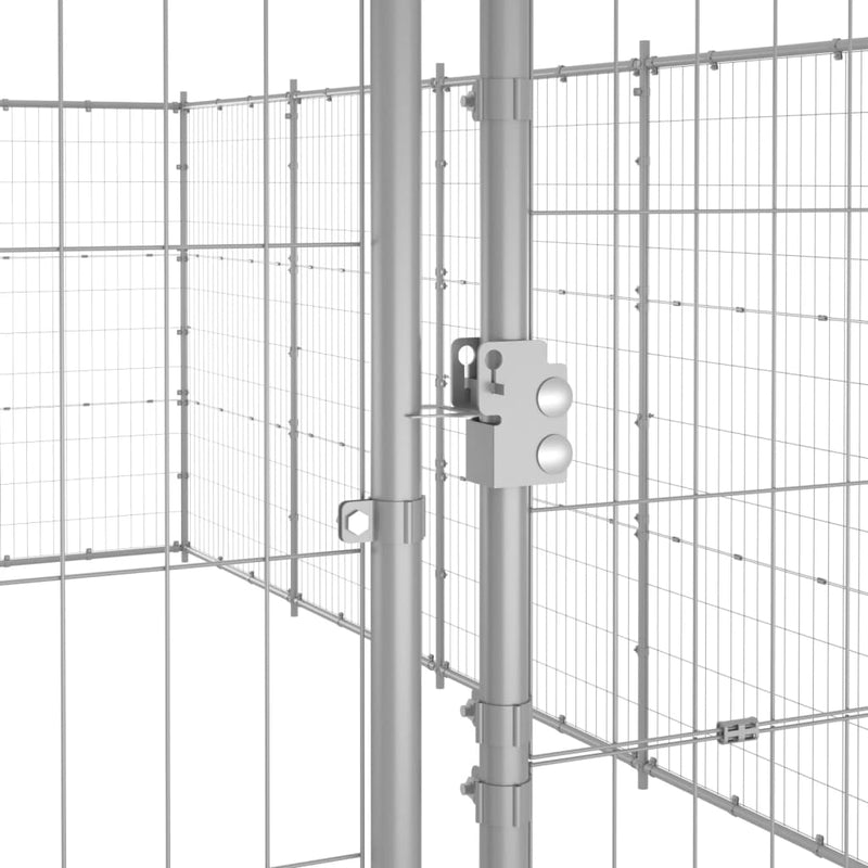 Outdoor Dog Kennel Galvanised Steel 21.78 m²