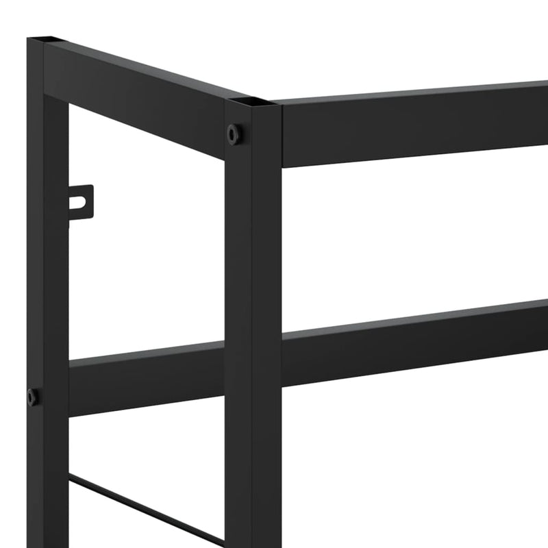 Bathroom Washbasin Frame Black 79x38x83 cm Iron