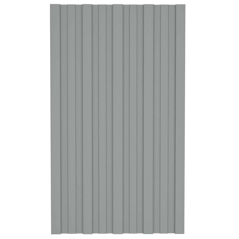 Roof Panel 36 pcs Grey 80 x 45 cm Galvanised steel