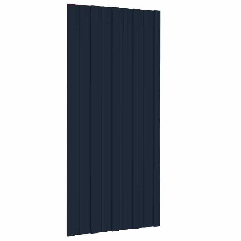 Roof Panel 12 pcs Anthracite 100 x 45 cm Galvanised steel