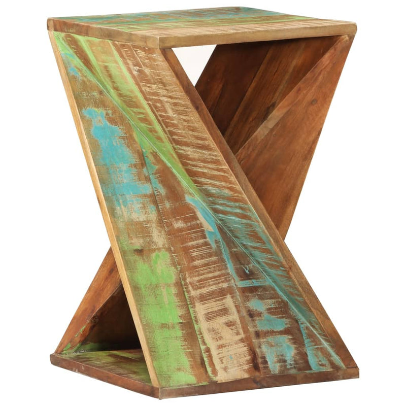 vidaXL Side Table 35x35x55 cm Solid Wood Reclaimed