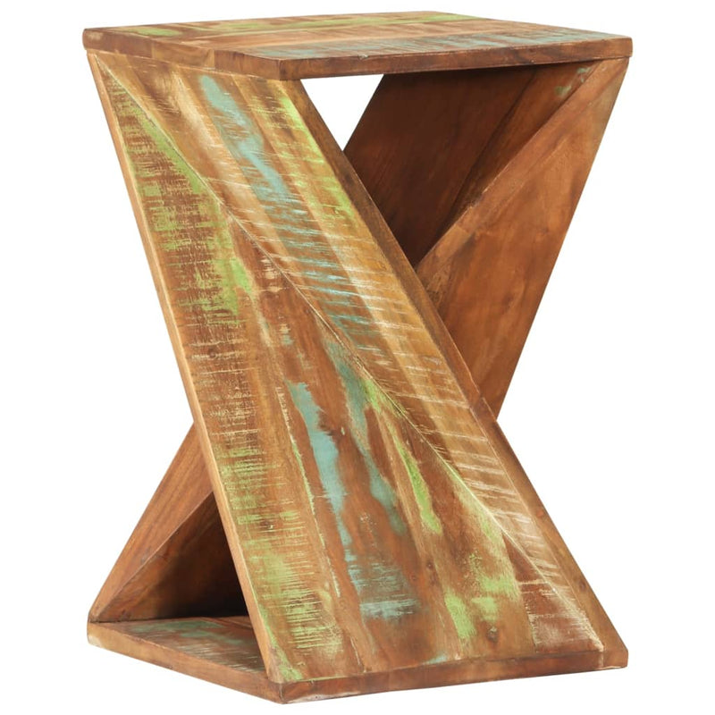 vidaXL Side Table 35x35x55 cm Solid Wood Reclaimed