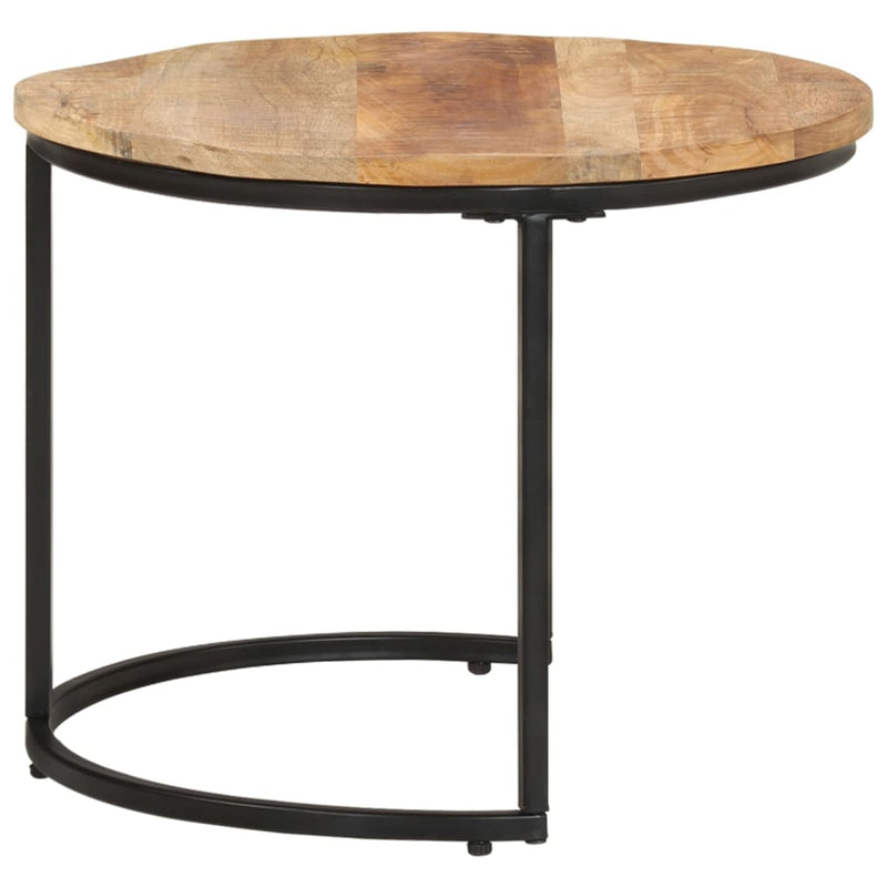 vidaXL Nesting Tables 2 pcs Solid Wood Mango