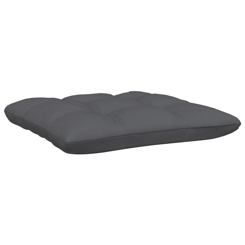 vidaXL 3 Piece Garden Lounge Set with Cushions Black Solid Pinewood