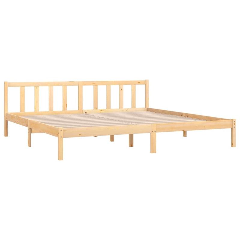 vidaXL Bed Frame without Mattress Solid Wood 183x203 cm King