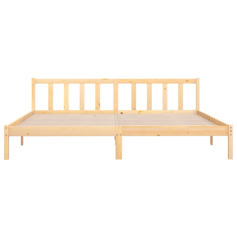 vidaXL Bed Frame without Mattress Solid Wood 183x203 cm King