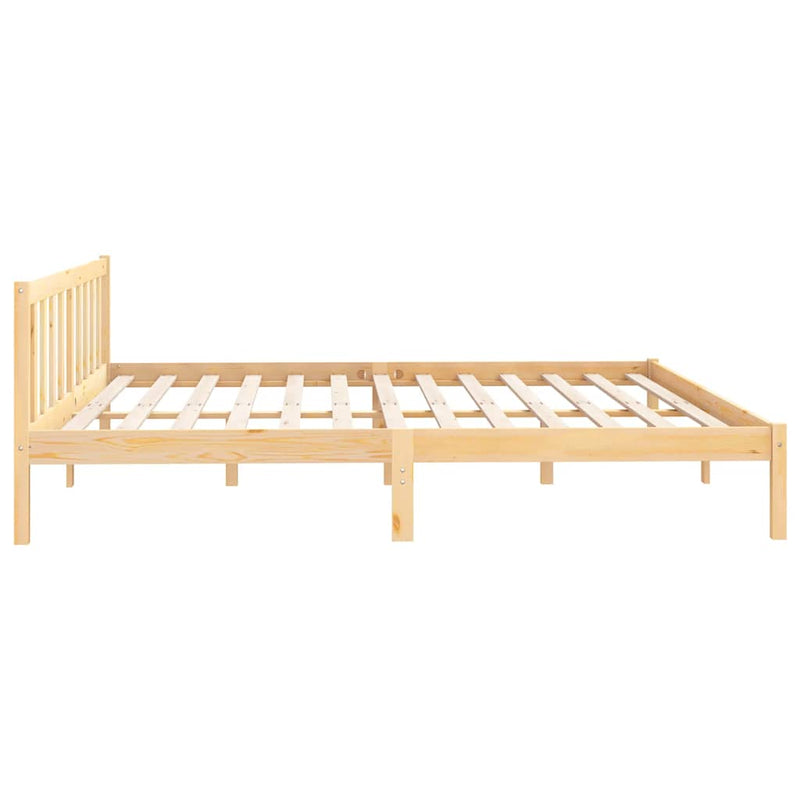 vidaXL Bed Frame without Mattress Solid Wood 183x203 cm King