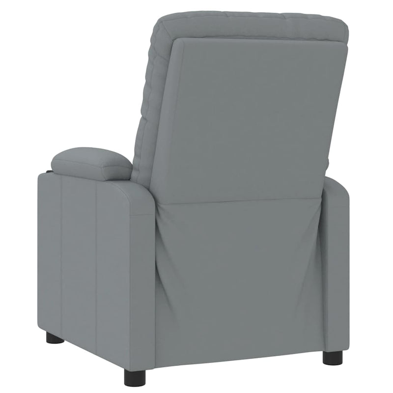 vidaXL Massage Chair Light Grey Fabric