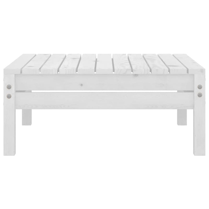 vidaXL 4 Piece Garden Lounge Set White Solid Wood Pine