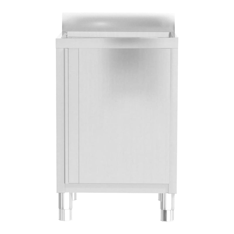 vidaXL Commercial Kitchen Cabinets 2 pcs Stainless Steel