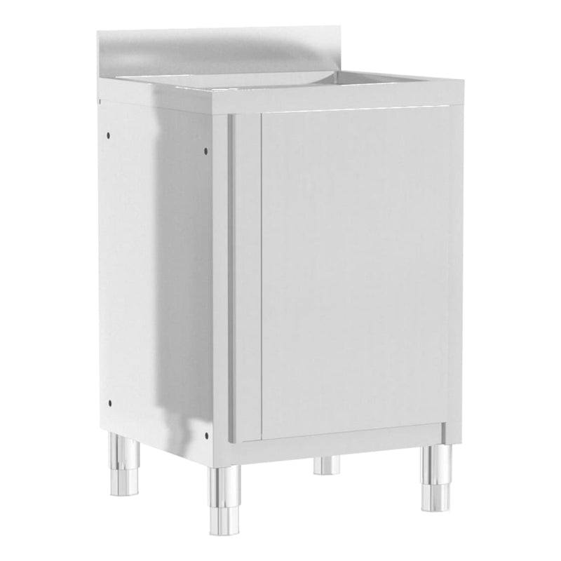 vidaXL Commercial Kitchen Cabinets 2 pcs Stainless Steel