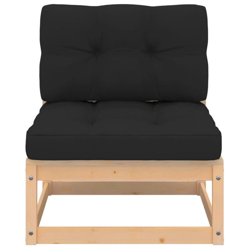 vidaXL 7 Piece Garden Lounge Set with Cushions Solid Pinewood