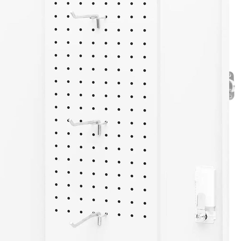 Saddle Cabinet White 53x53x140 cm Steel
