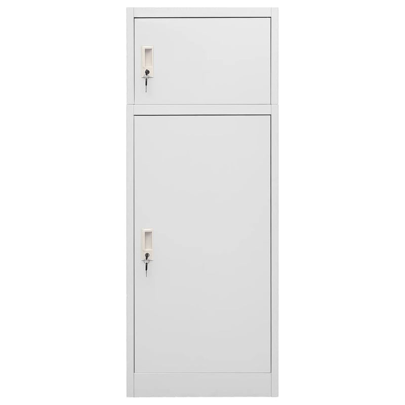 Saddle Cabinet Light Grey 53x53x140 cm Steel