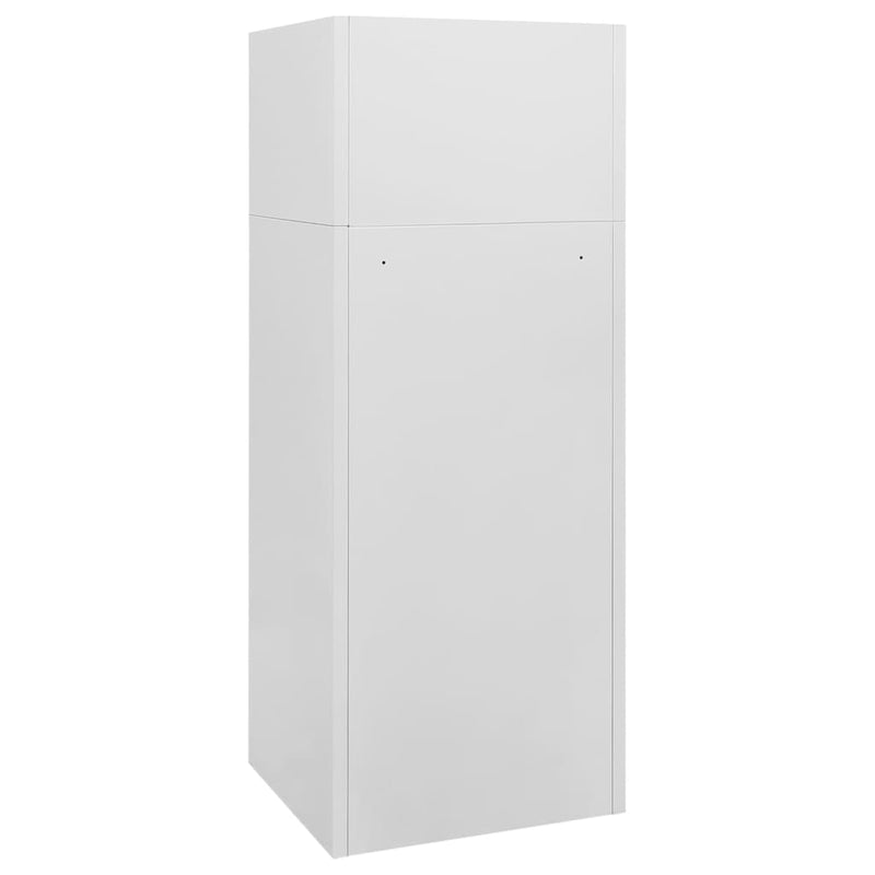 Saddle Cabinet Light Grey 53x53x140 cm Steel