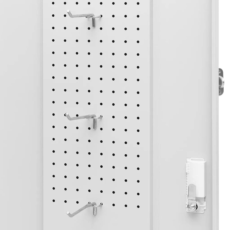 Saddle Cabinet Light Grey 53x53x140 cm Steel