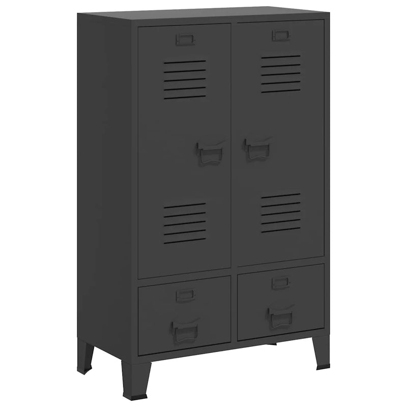 Industrial Wardrobe Anthracite 67x35x107 cm Steel