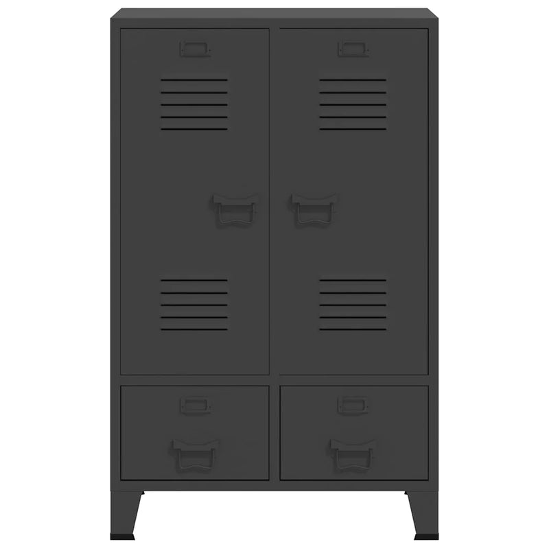 Industrial Wardrobe Anthracite 67x35x107 cm Steel