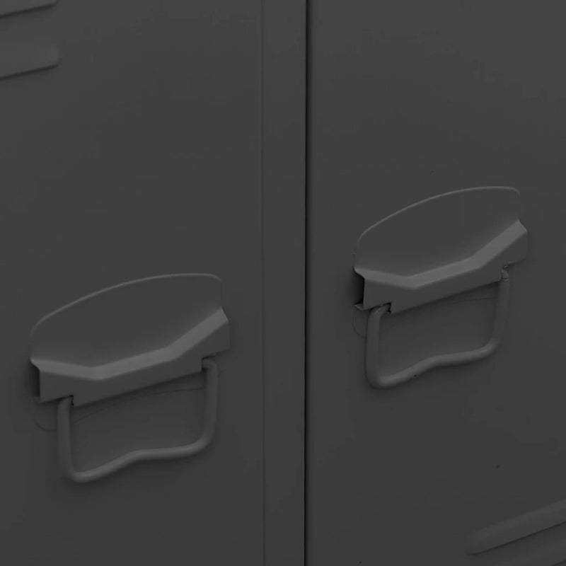 Industrial Wardrobe Anthracite 67x35x107 cm Steel