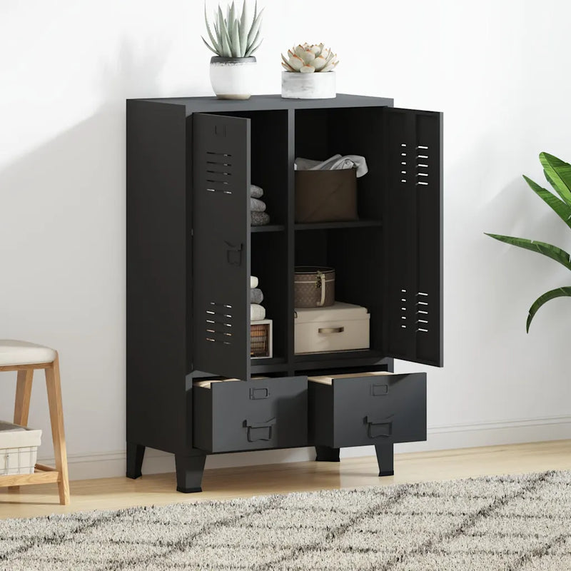 Industrial Wardrobe Anthracite 67x35x107 cm Steel