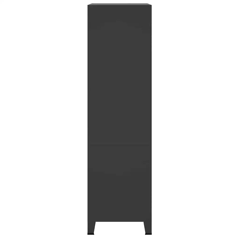 Industrial Wardrobe Black 90x50x180 cm Metal