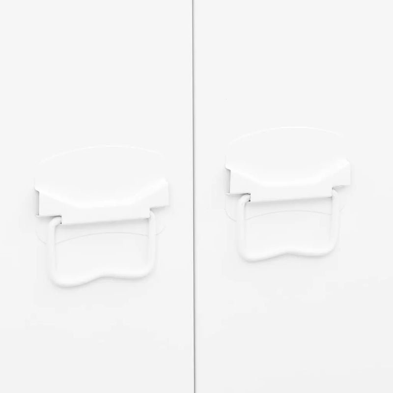 Industrial Wardrobe White 90x50x180 cm Metal