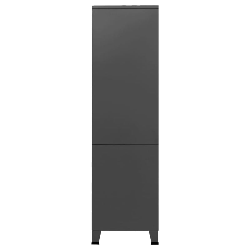 vidaXL Industrial Wardrobe Anthracite 90x50x180 cm Metal