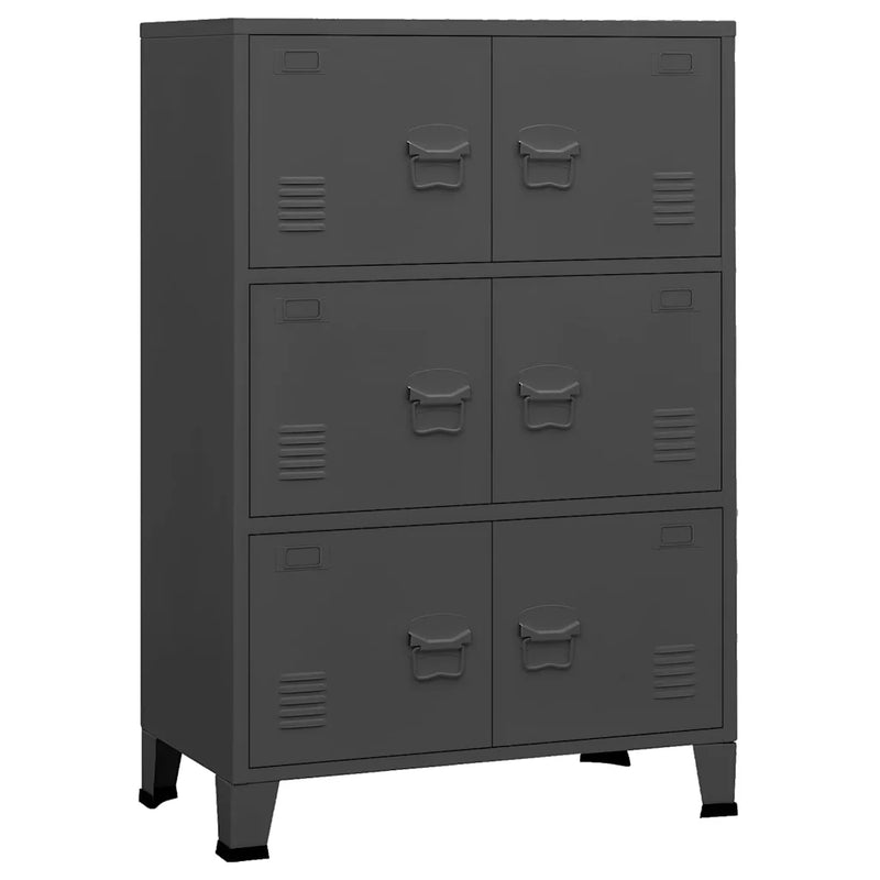 Industrial Storage Chest Anthracite 75x40x115 cm Metal
