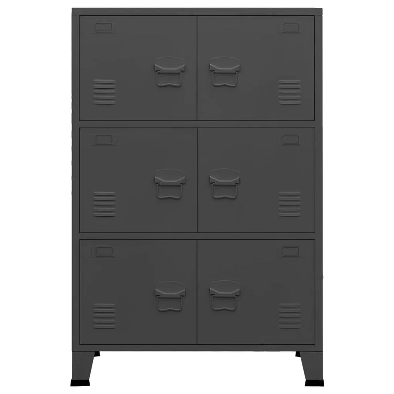Industrial Storage Chest Anthracite 75x40x115 cm Metal