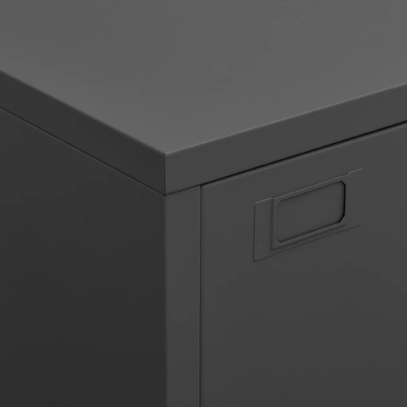 Industrial Storage Chest Anthracite 75x40x115 cm Metal