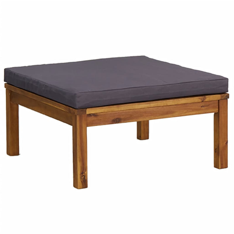 vidaXL 10 Piece Garden Lounge Set with Cushion Solid Acacia Wood
