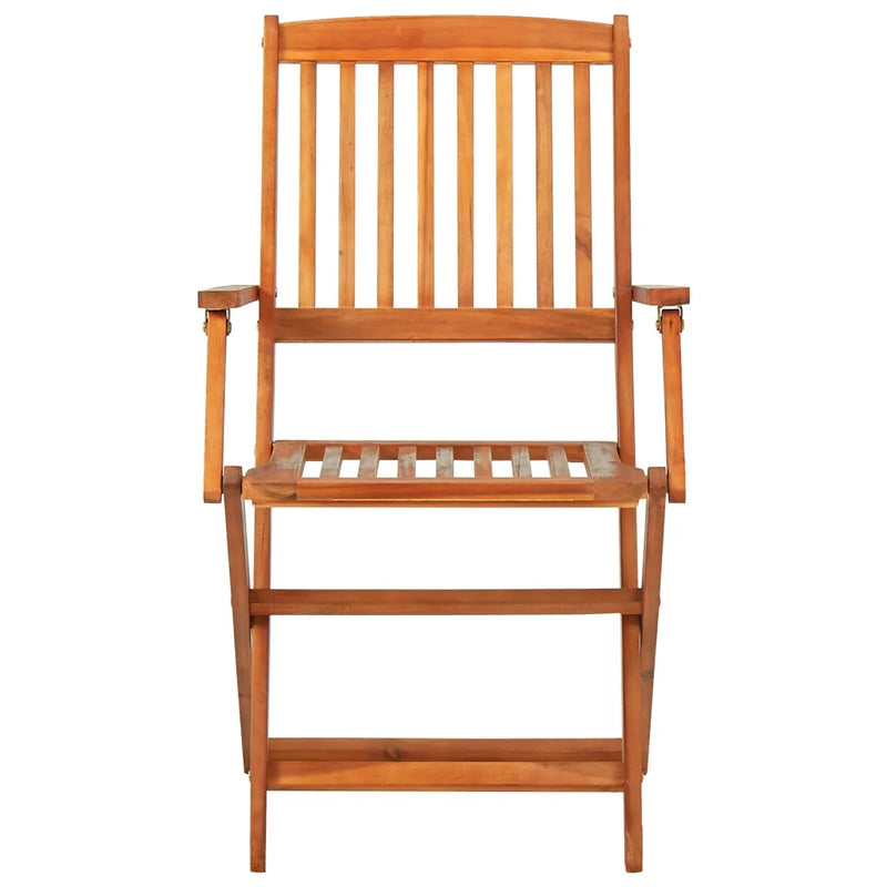 11 Piece Garden Dining Set 220x90x75 cm Solid Wood Acacia