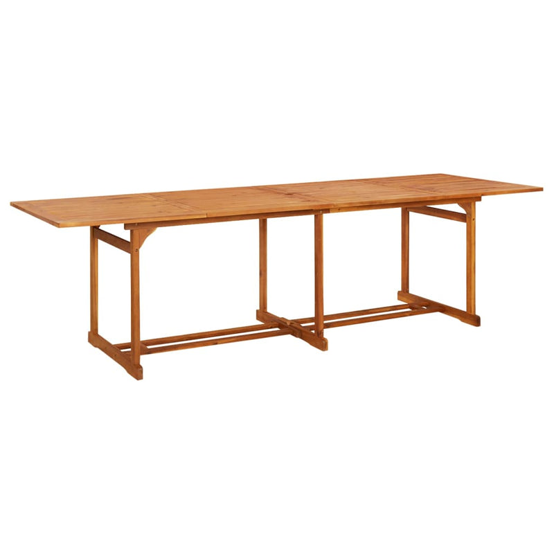 vidaXL 13 Piece Garden Dining Set 280x90x75 cm Solid Wood Acacia