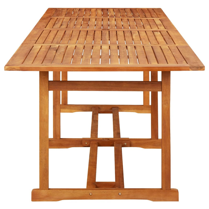 vidaXL 13 Piece Garden Dining Set 280x90x75 cm Solid Wood Acacia