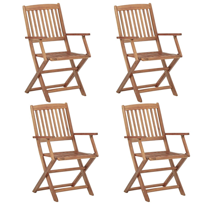 vidaXL 5 Piece Garden Dining Set Solid Acacia Wood